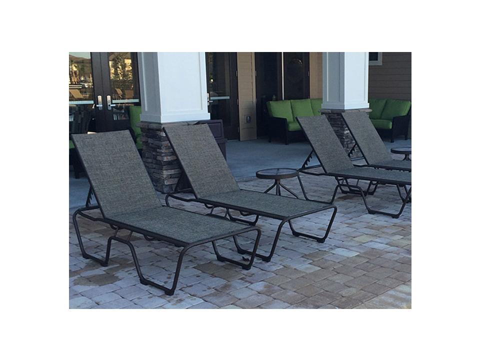 Country Club Sling Aluminum Patio Lounge Set