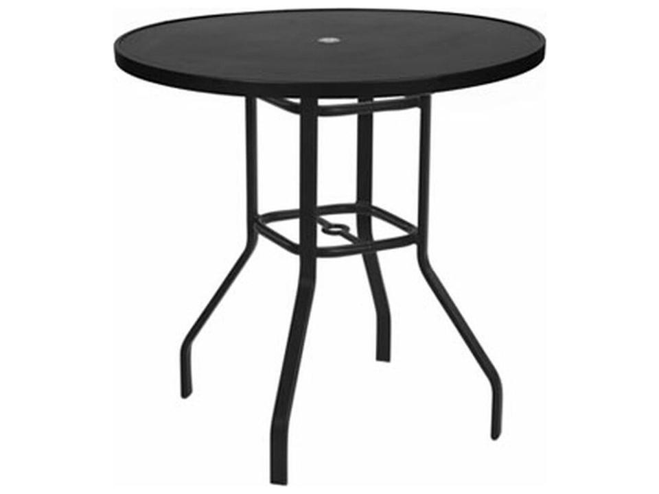 Avalon II Aluminum Round Balcony Table with Umbrella Home