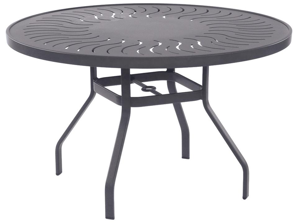 Sunburst Punched Aluminum Tables