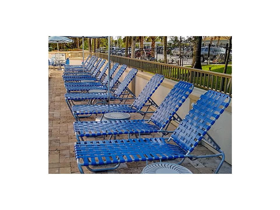 Neptune Strap Aluminum Patio Lounge Set