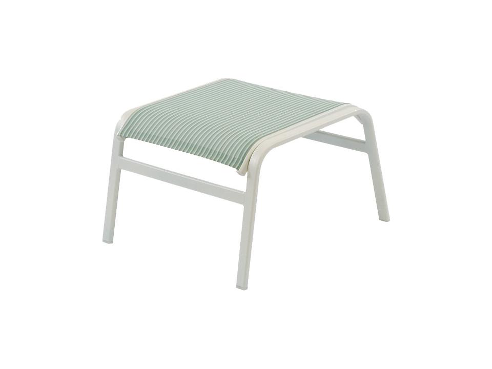 Ocean Breeze Sling Aluminum Outdoor Patio Ottoman