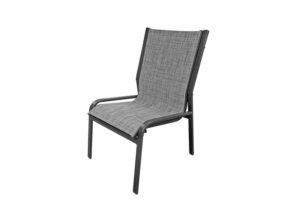 Ocean Breeze Sling Armless Outdoor Dining Side Chair