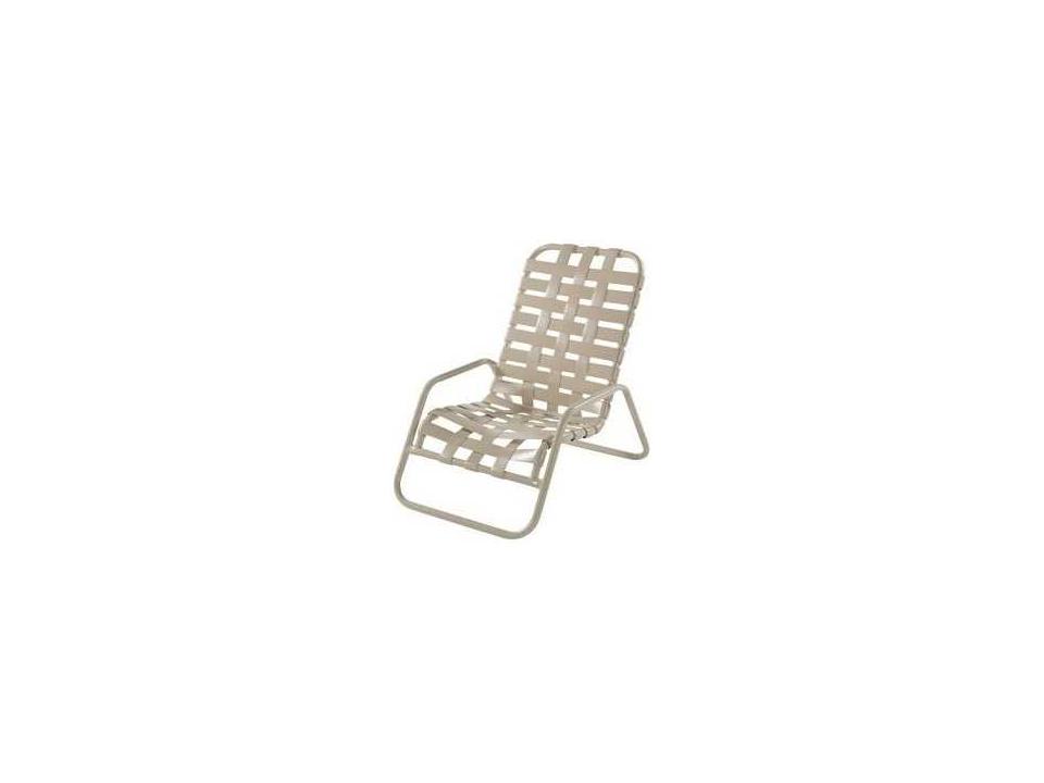 Neptune Strap Aluminum Sand Chair Cross Weave