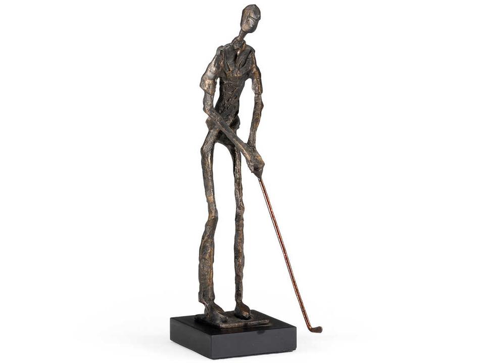 Putting Golfer Sculpture with Bronze Finish
