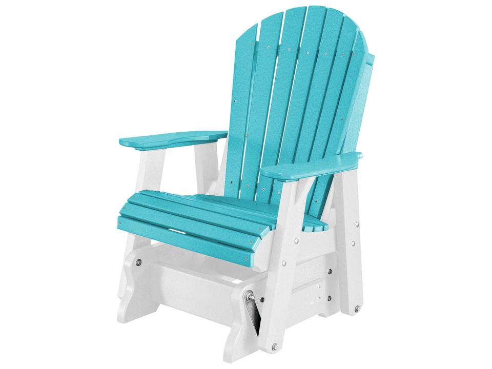 Heritage 1-Person Outdoor Glider Chair in Gray