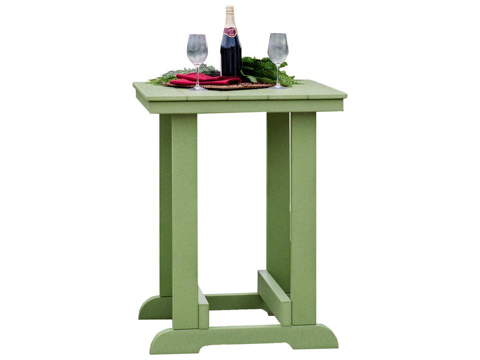 Heritage Square Outdoor Counter Height Table in HDPE Plastic