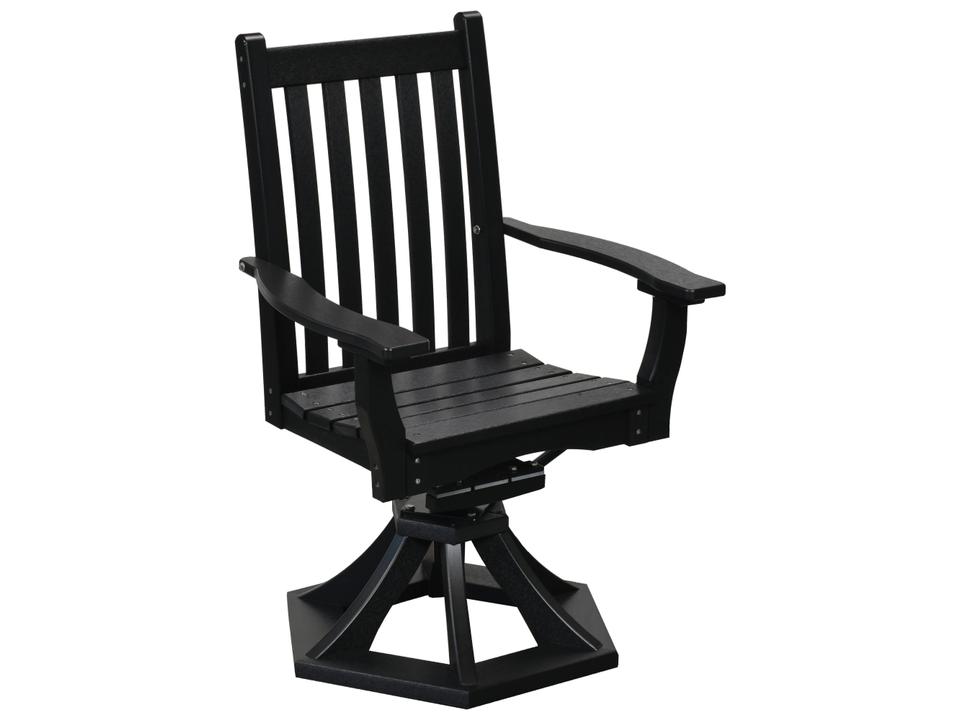 Classic Recycled Plastic Swivel Rocker Dining Arm Chair