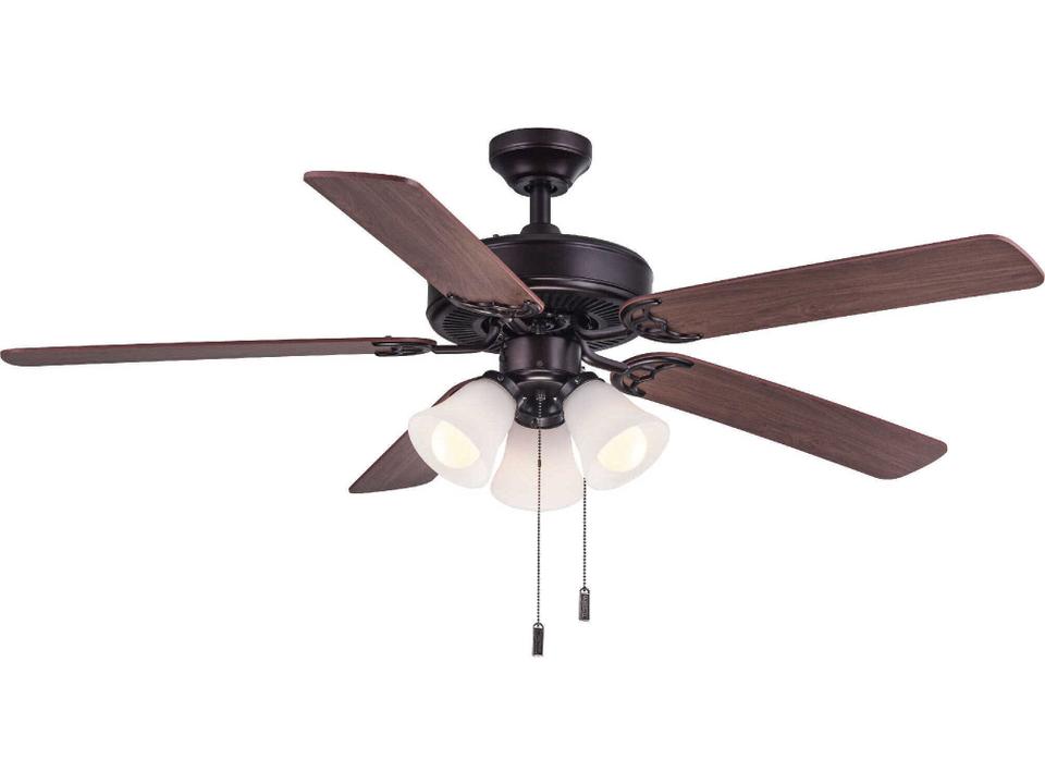 Dalton 52-Inch 5-Blade Indoor Ceiling Fan in Oiled Bronze with LED Light Kit
