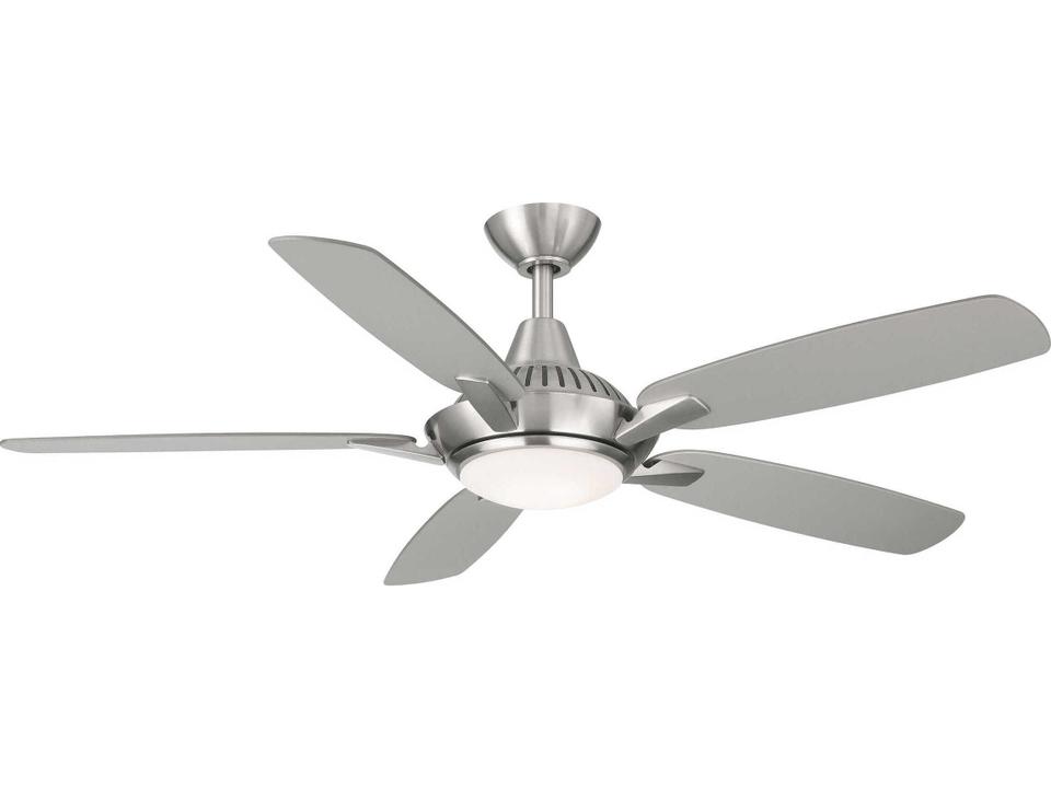 Solero 52-Inch 5-Blade Indoor Ceiling Fan with LED Light in Nickel