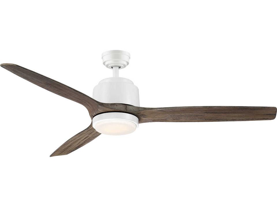 Reya 56-Inch 3-Blade Indoor Ceiling Fan with Tunable LED Light in White