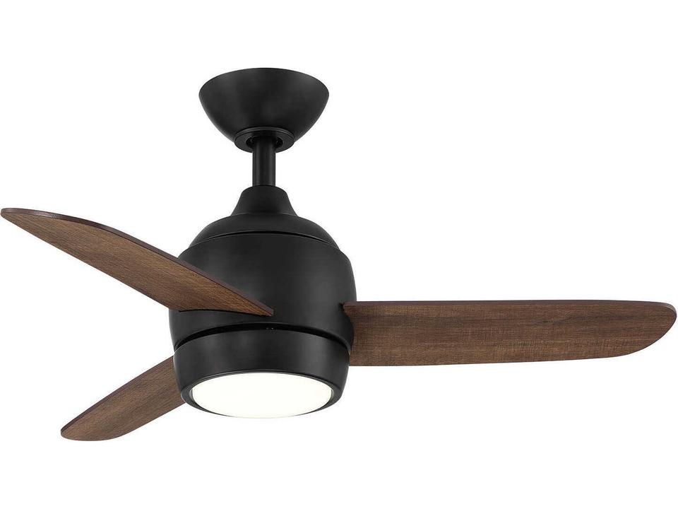 The Mini 36-Inch 3-Blade Indoor Outdoor Ceiling Fan in Matte White