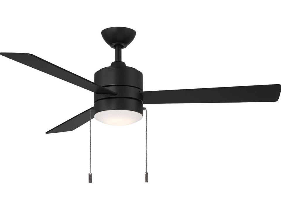 Ryan 52-Inch 3-Blade Indoor LED Ceiling Fan in Matte Black