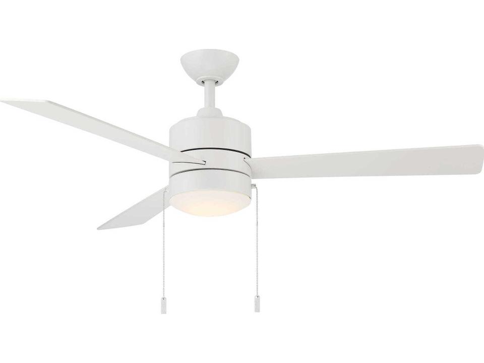 Ryan 52-Inch 3-Blade Indoor Ceiling Fan with LED Light in Matte White