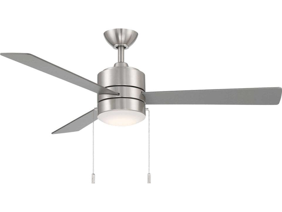 Ryan 52-Inch 3-Blade Indoor Ceiling Fan with Integrated LED Light in Nickel