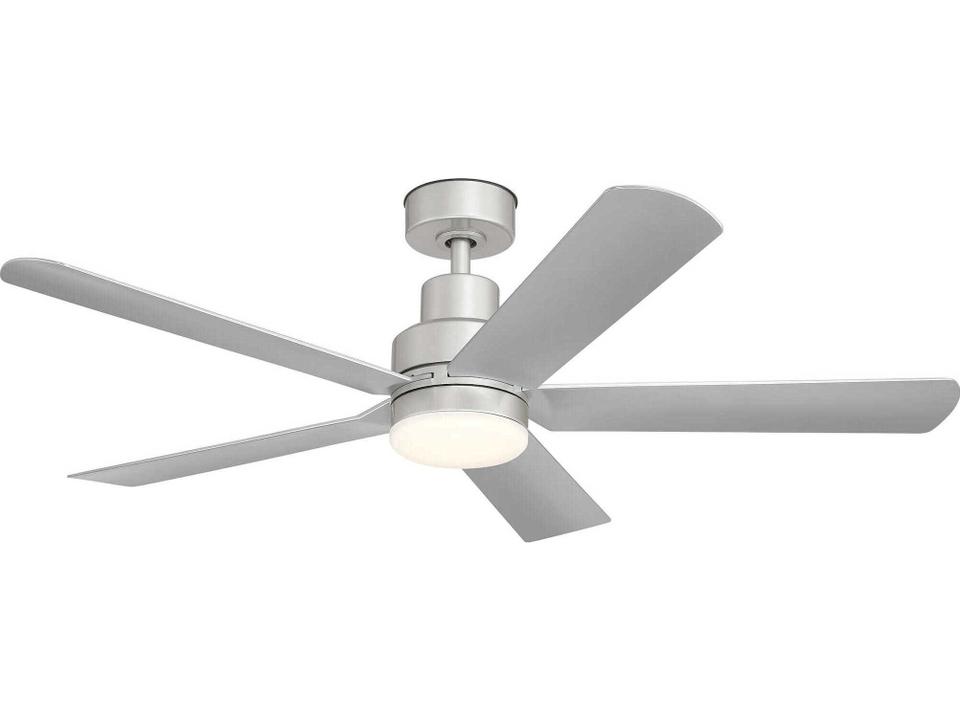 Vice 52-Inch 5-Blade Indoor Outdoor Ceiling Fan in Painted Brushed Nickel