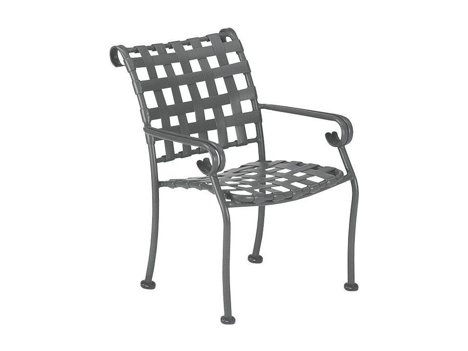 Ramsgate Cast Aluminum Stackable Dining Arm Chair