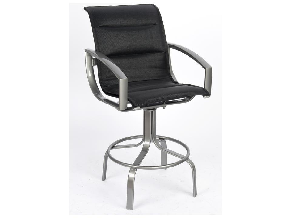 Metropolis Padded Sling Bar Stool Modern Outdoor