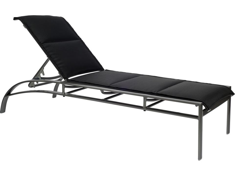 Metropolis Stacking Padded Sling Adjustable Chaise Lounge