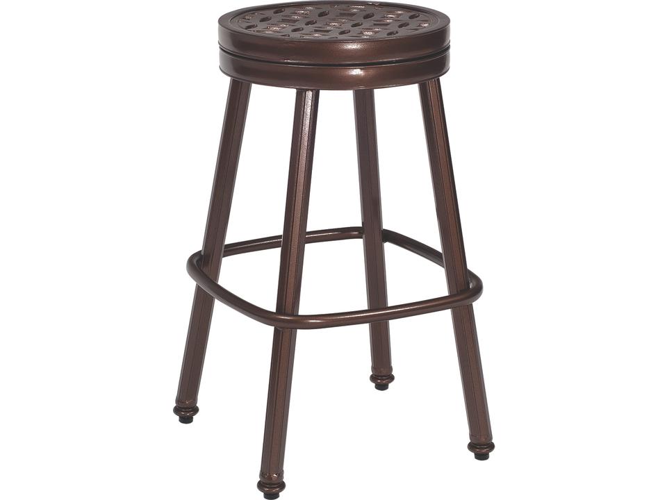 Casa Cast Aluminum Round Swivel Bar Stool
