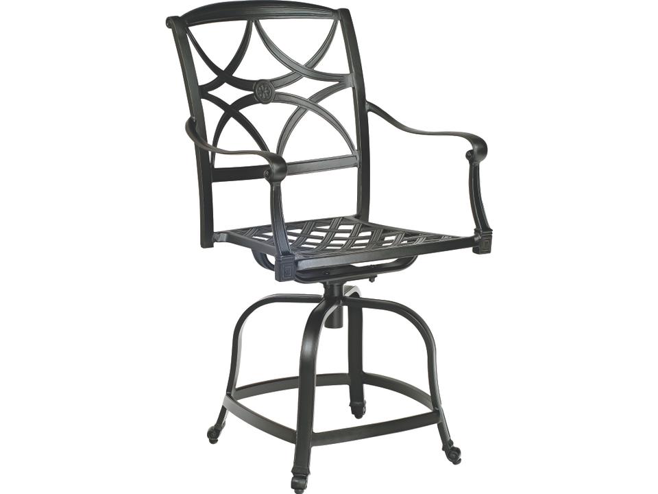 Wiltshire Cast Aluminum Swivel Outdoor Counter Stool