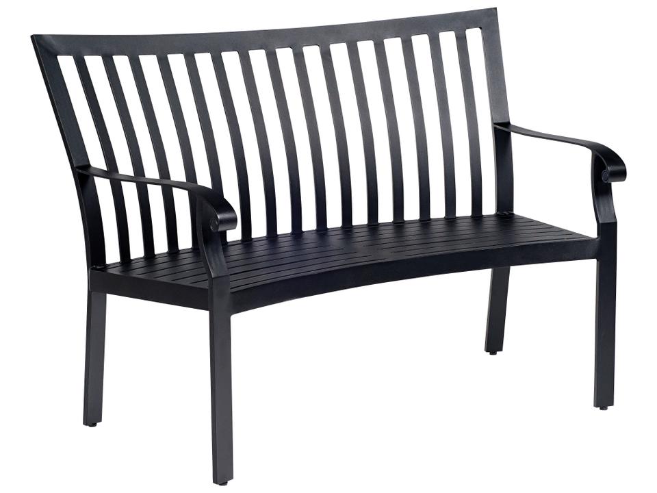 Cortland Cushion Crescent Shaped Outdoor Bench