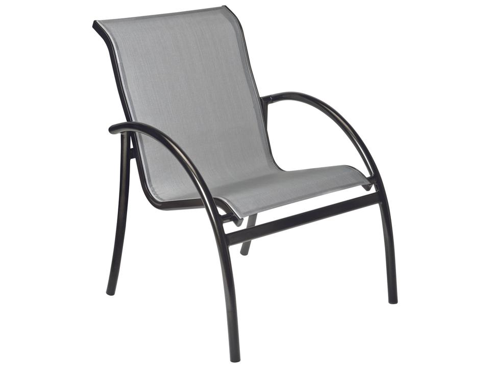 Tribeca Sling Dining Arm Chair Stackable Modern