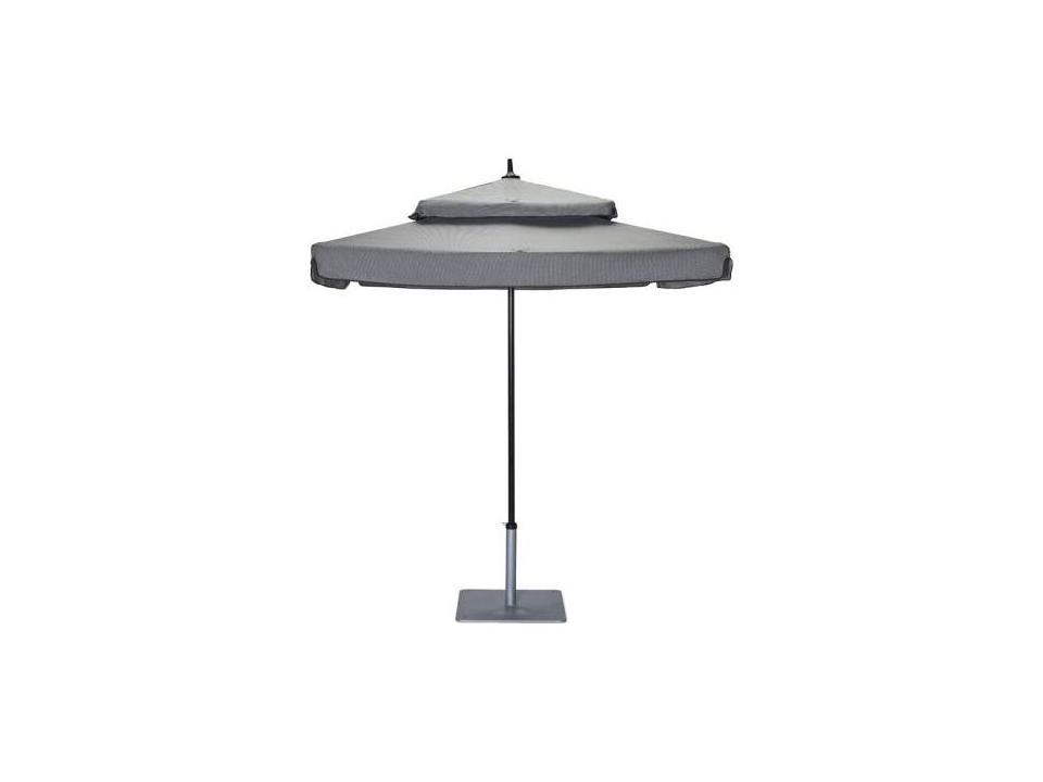 Canopi Duplici 6 Foot Square Double Tier Outdoor Umbrella