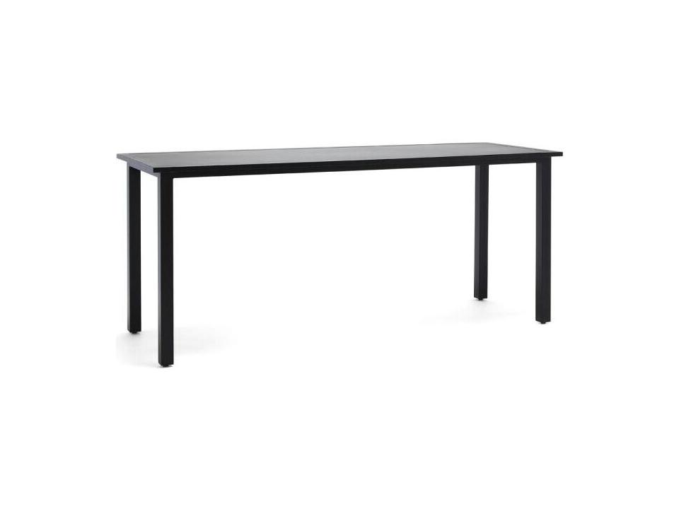 Communal 84-Inch Rectangular Aluminum Outdoor Counter Table