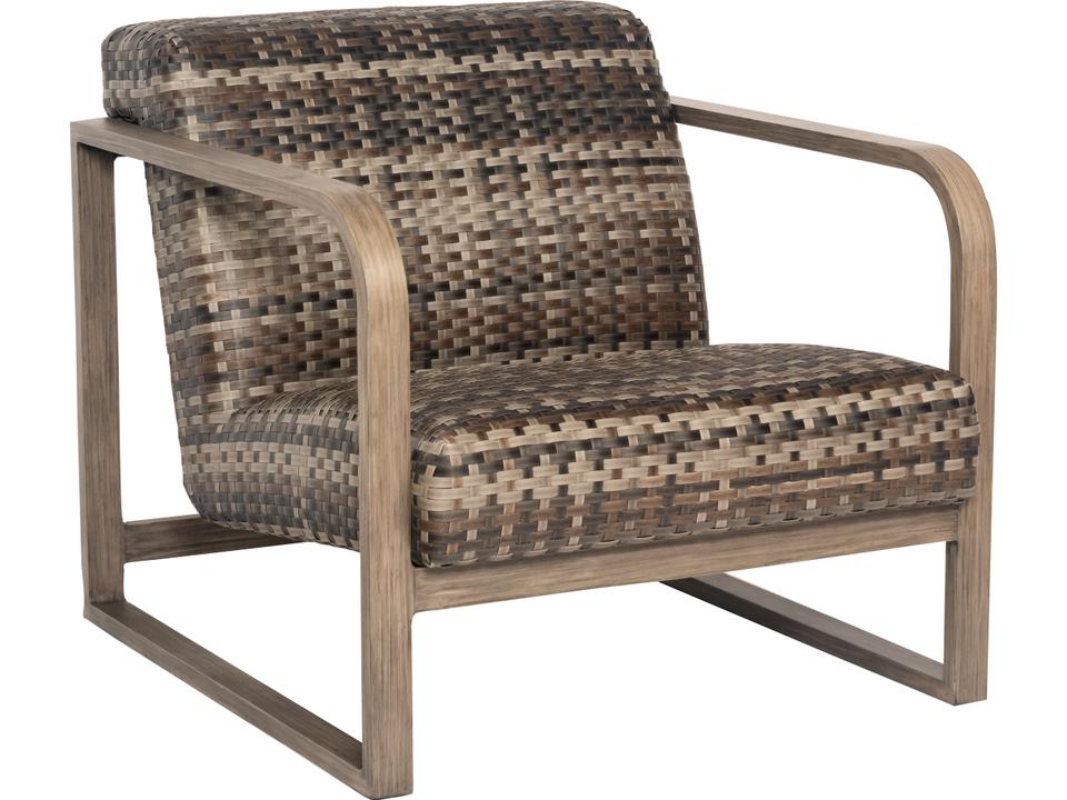 Reunion Wicker Lounge Chair in Calico