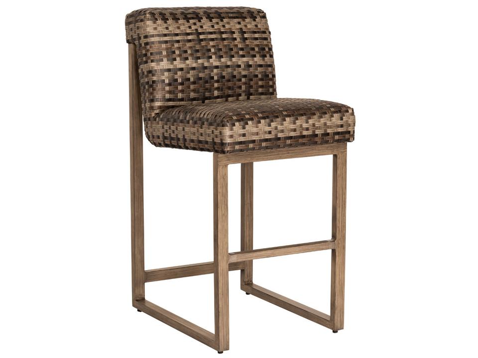 Reunion Wicker Outdoor Armless Bar Stool