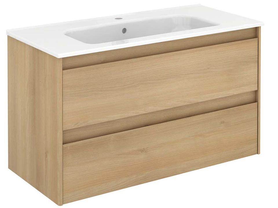 Ambra Wall Mounted Vanity Nordic Oak