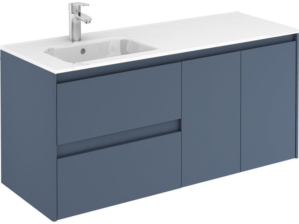 Ambra Wall Mounted Single Vanity in Royal Blue