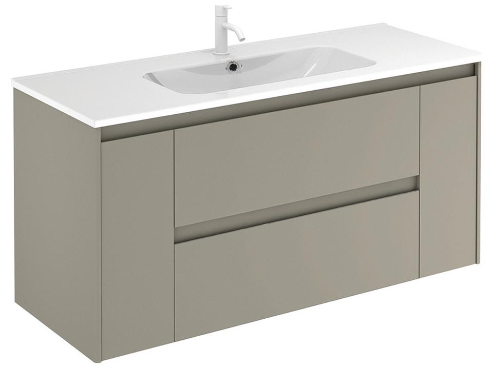 Ambra Wall Mounted Vanity with Integrated Sink Modern