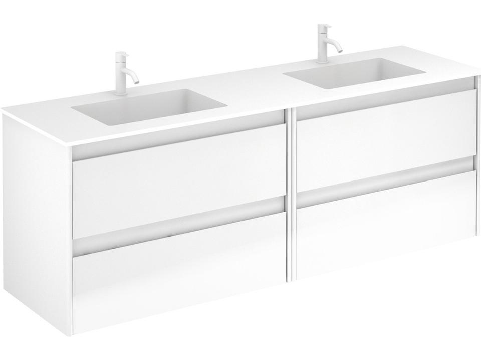Ambra 160 Double Vanity Wall Mounted Modern