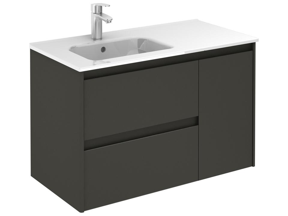 Ambra Wall Mounted Vanity in Anthracite