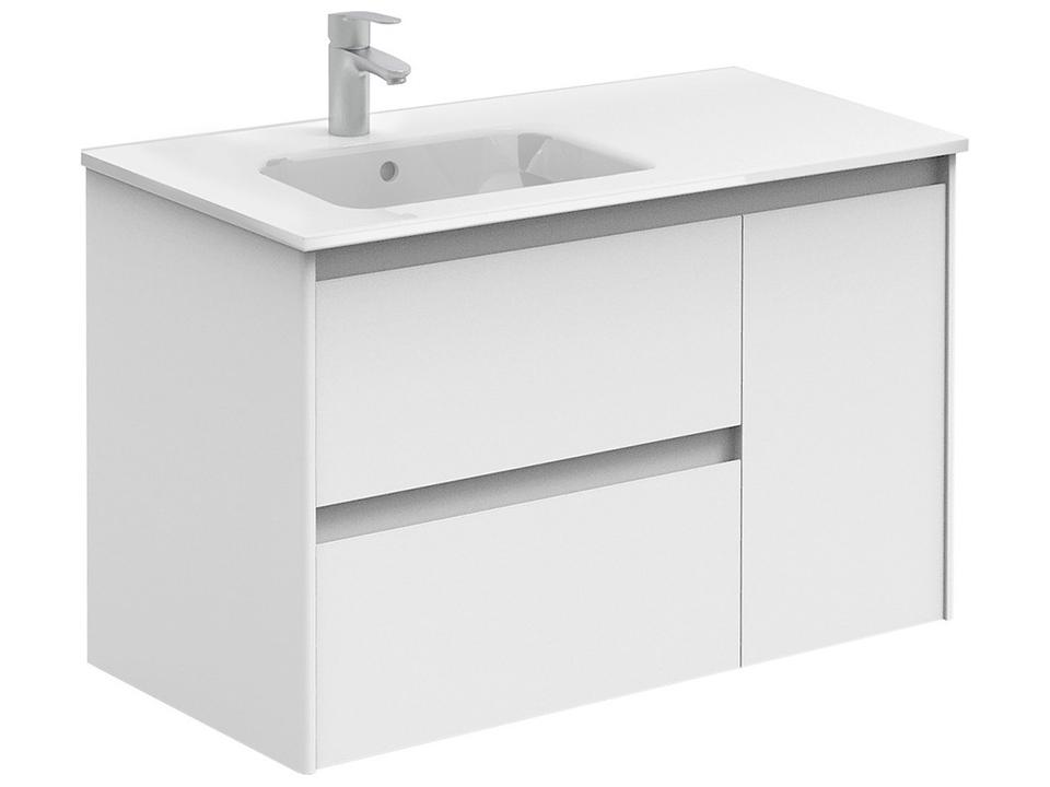 Ambra Matte White Vanity