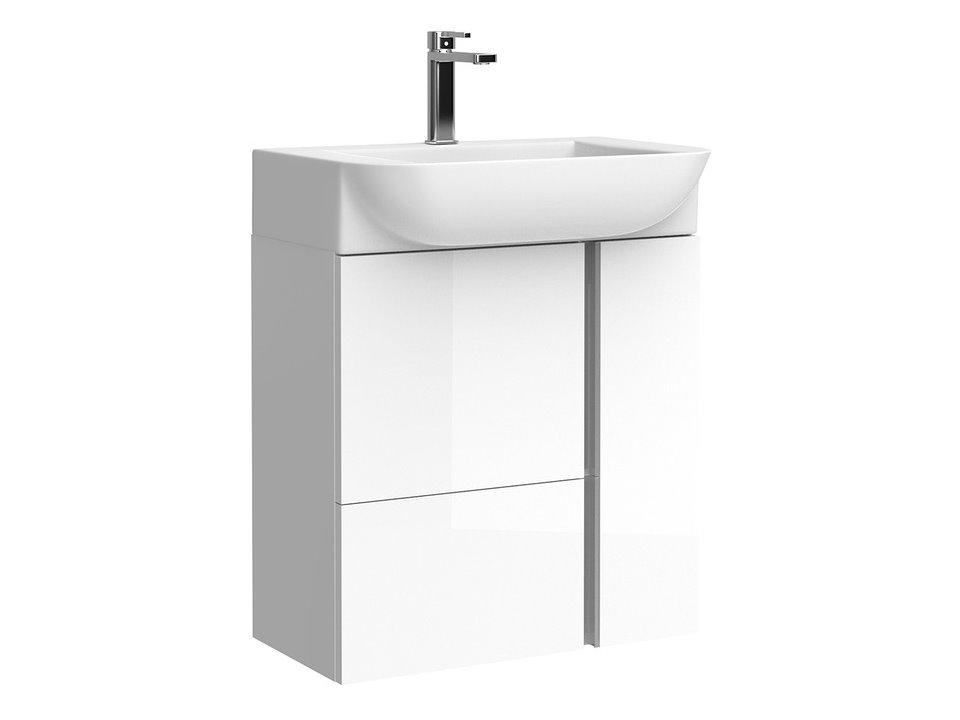 Camilia Wall Mounted Single Vanity in Glossy White