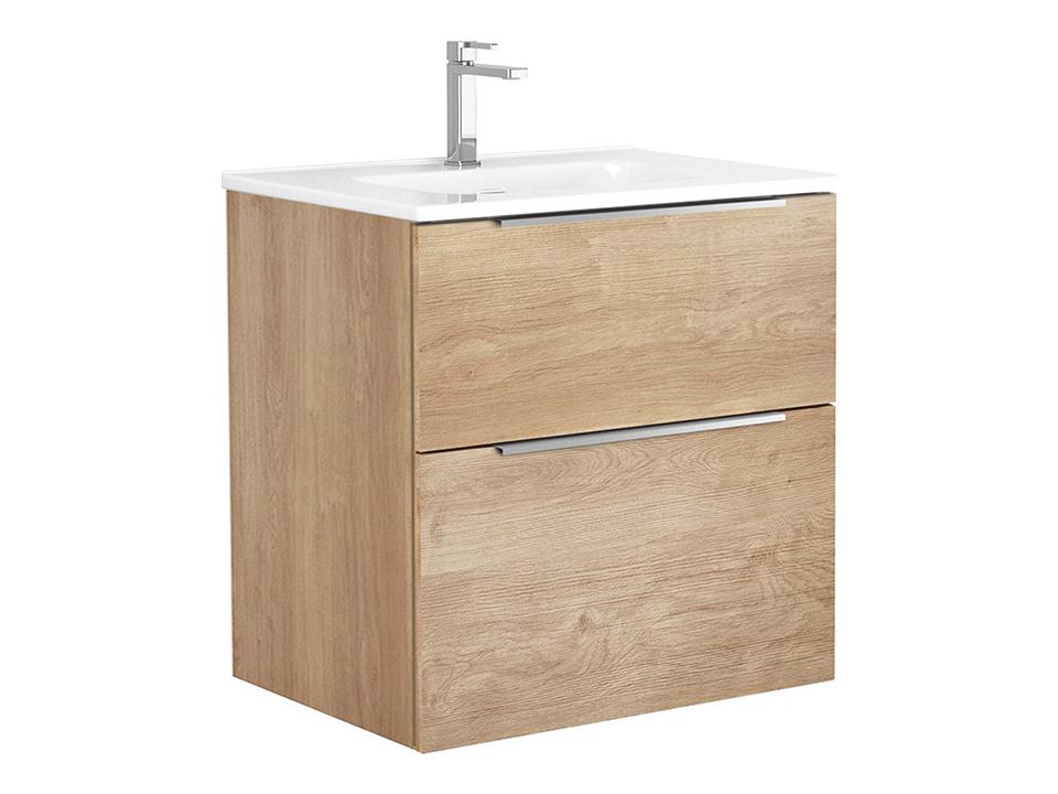 Dalia Wall Mounted Vanity in Natural Oak