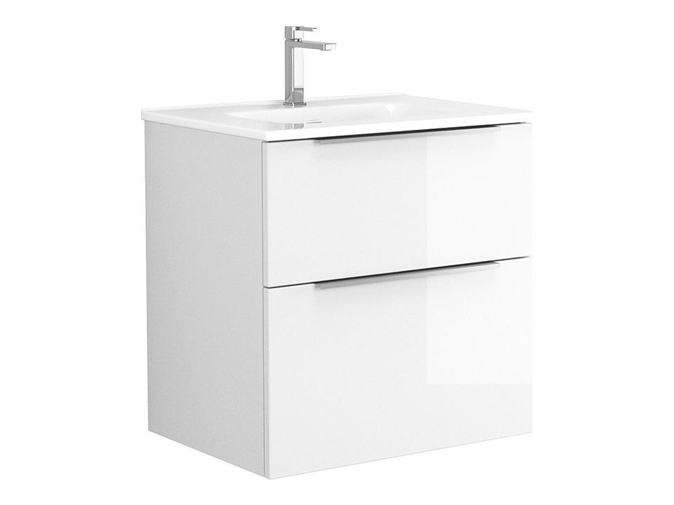 Dalia Wall Mounted Vanity Modern Glossy White
