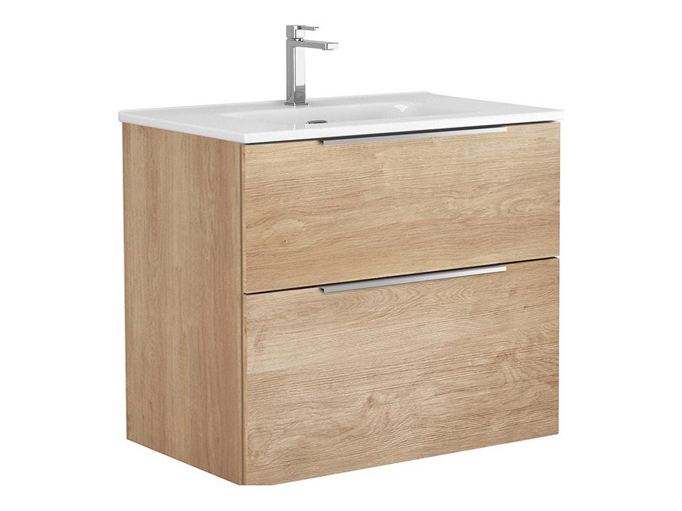 Dalia Wall Mounted Bathroom Vanity Natural Oak