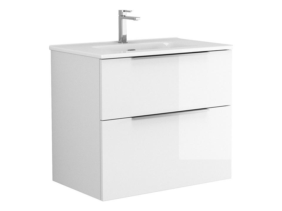 Dalia Wall Mounted Bathroom Vanity Glossy White