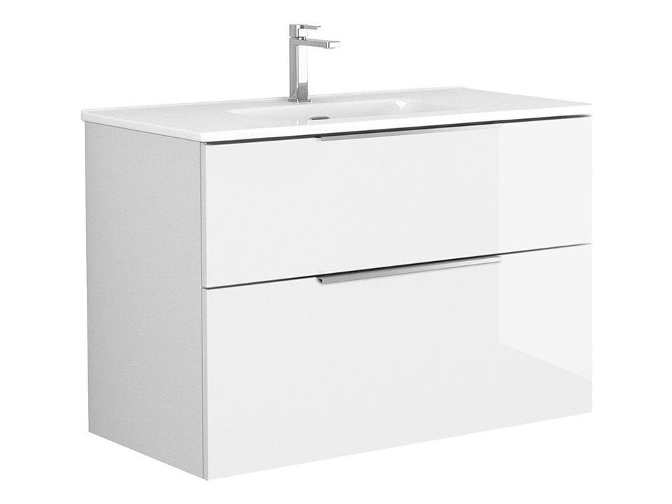 Dalia Wall Mounted Vanity Modern Gloss White