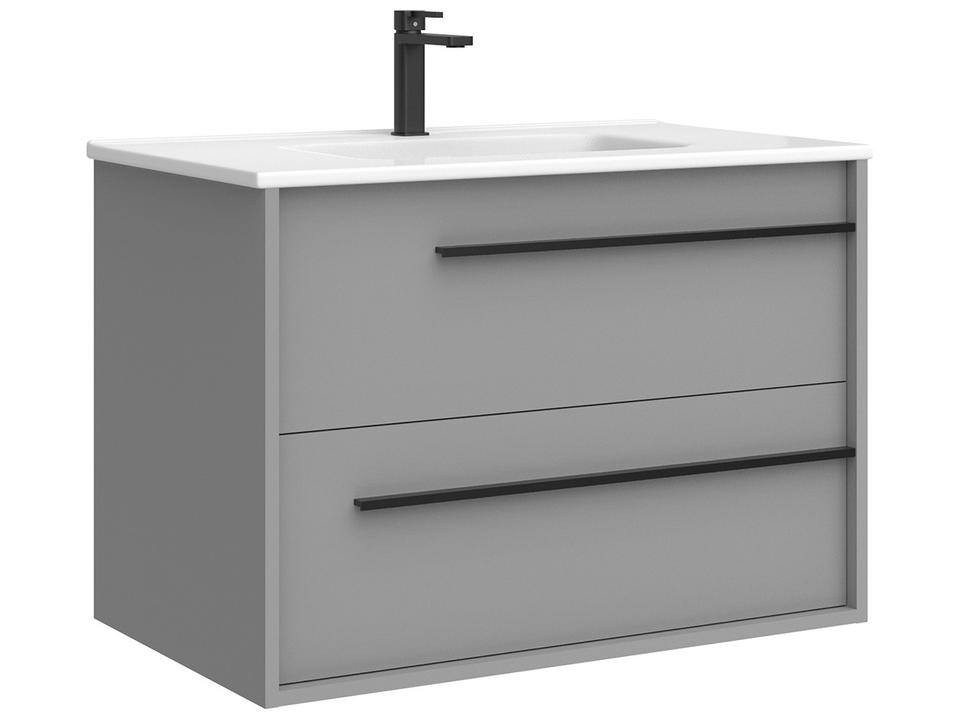 Lotus Wall Mounted Vanity 32 Inch Mist Matte
