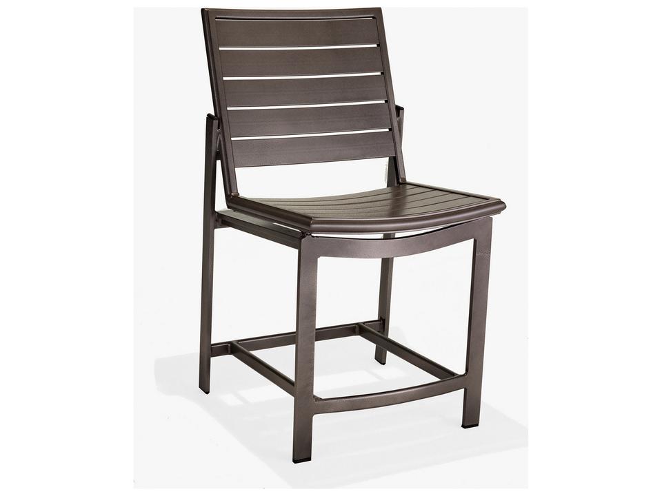 Hamilton Slat Armless Counter Stool Durable Aluminum