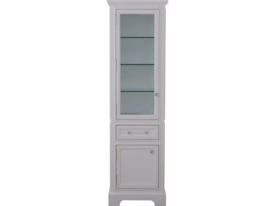 Derby Free Standing Linen Cabinet in Pure White