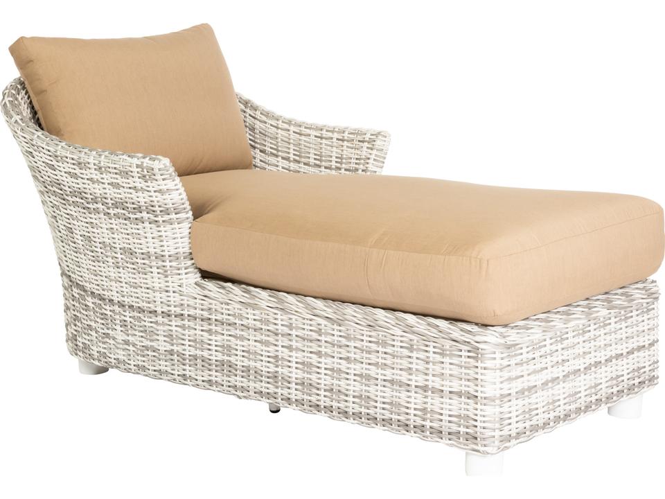 Whitecraft Sonoma Wicker Outdoor Patio Chaise Lounge