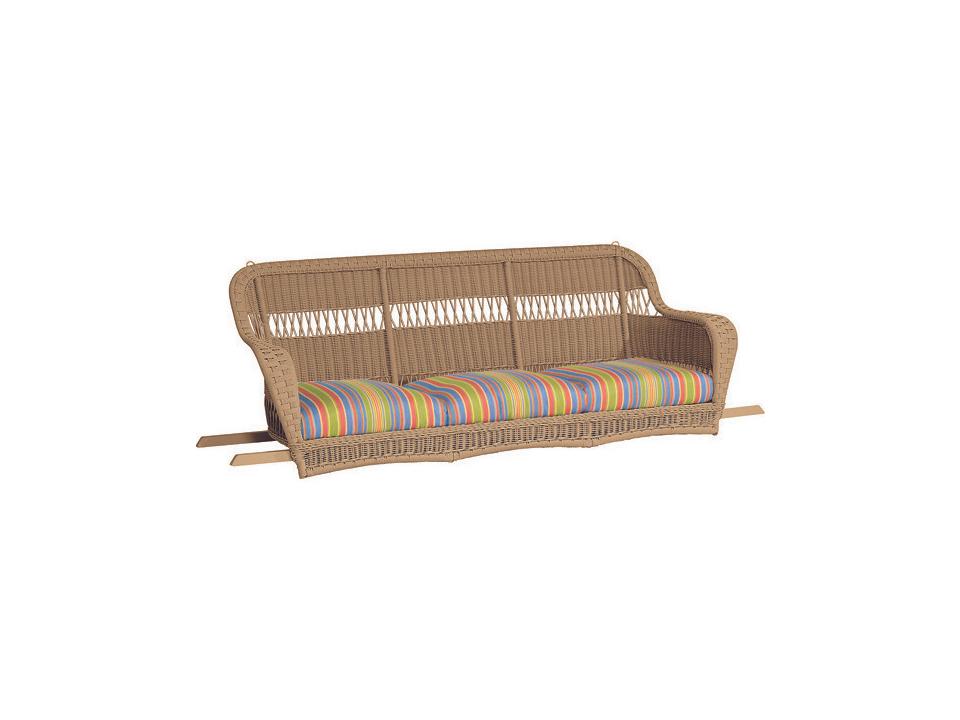 Sommerwind 3-Seat Wicker Outdoor Sofa Swing
