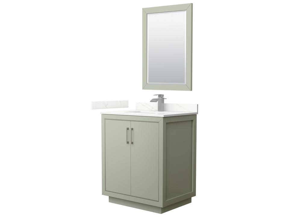 Icon 30" Light Green Vanity with 24" Mirror