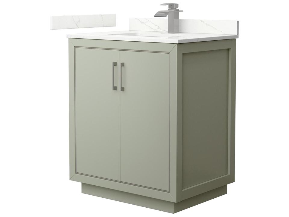 Icon 30-Inch Freestanding Single Basin Bathroom Vanity in Contoured Contemporary Profile