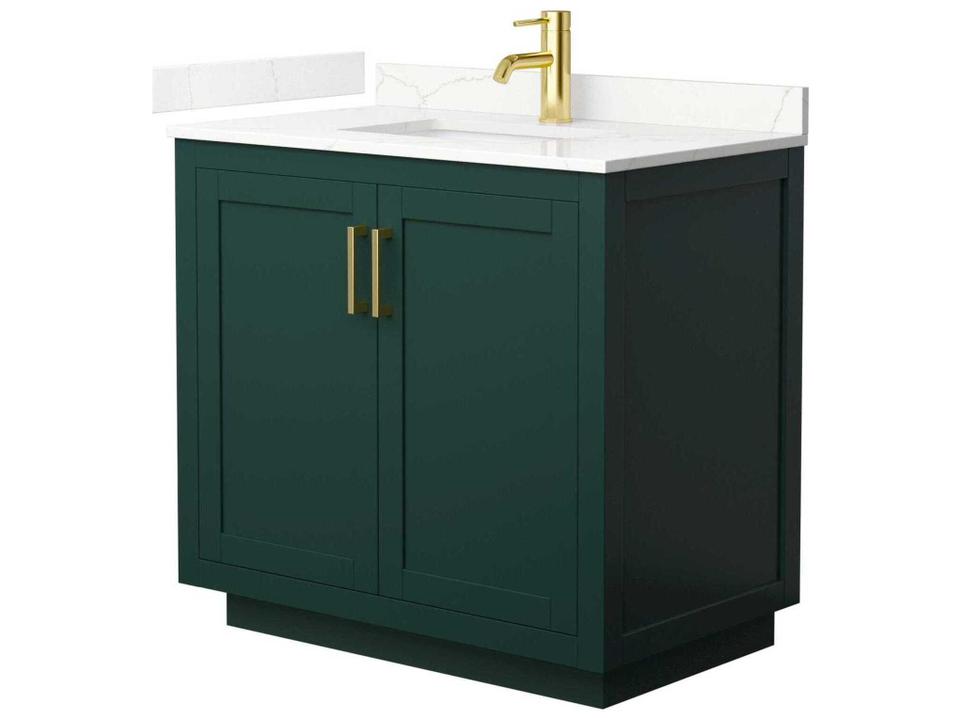 Miranda 36-Inch Single Bathroom Vanity in Plywood and Veneer